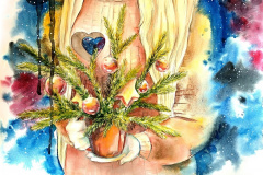 Christmas composition number 1. Self-portrait