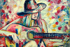Guitar Painting Musician Art